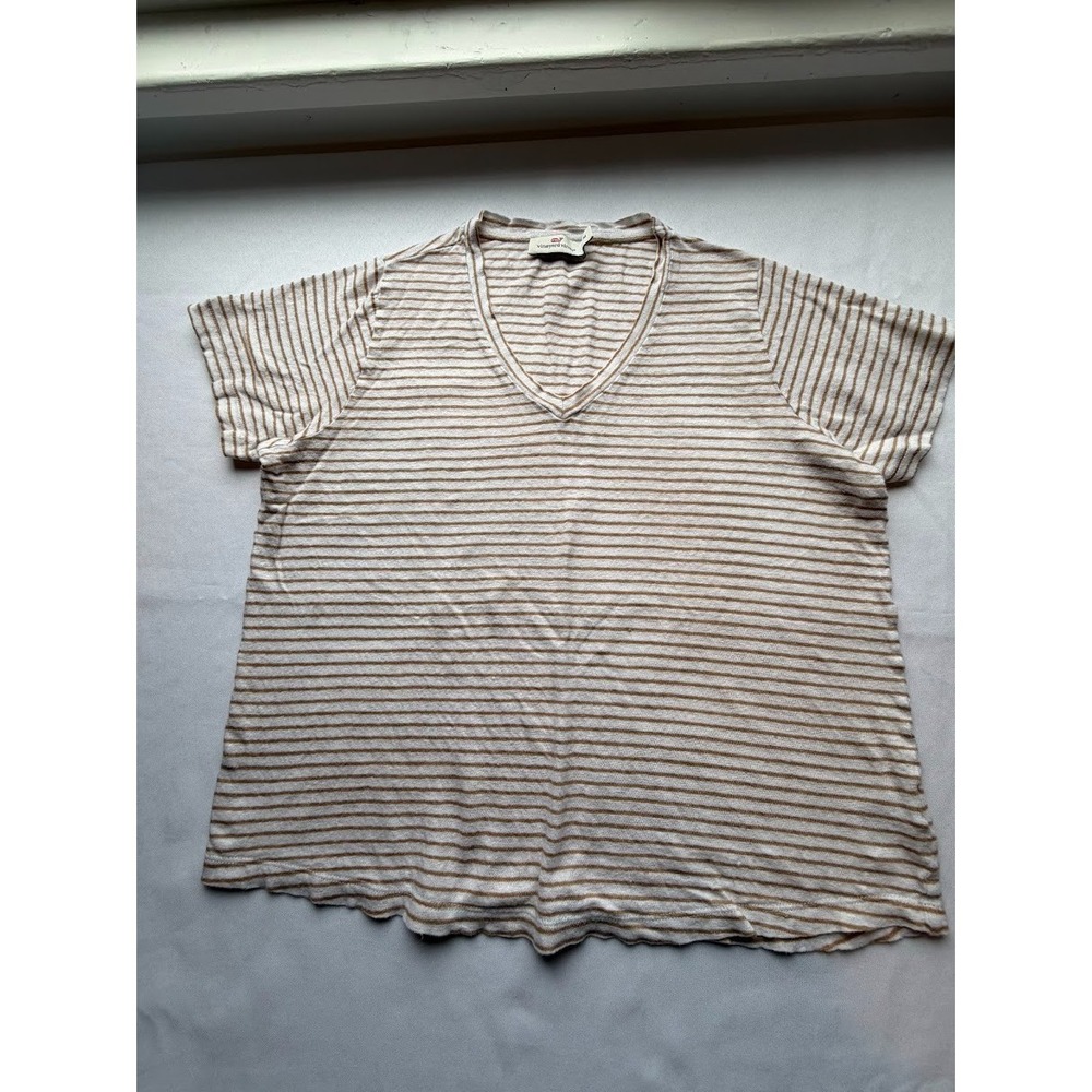 Women's 100% Linen Tee by Vineyard Vines Perfect for Spring/Summer Fun - Size M